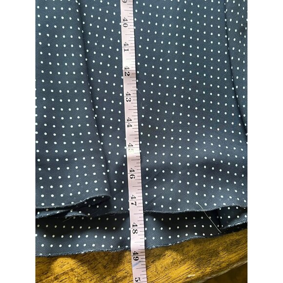 Lane Bryant Navy Blue Polka Dot Flutter Sleeve Midi Faux Wrap Dress Size 22 - Picture 10 of 12